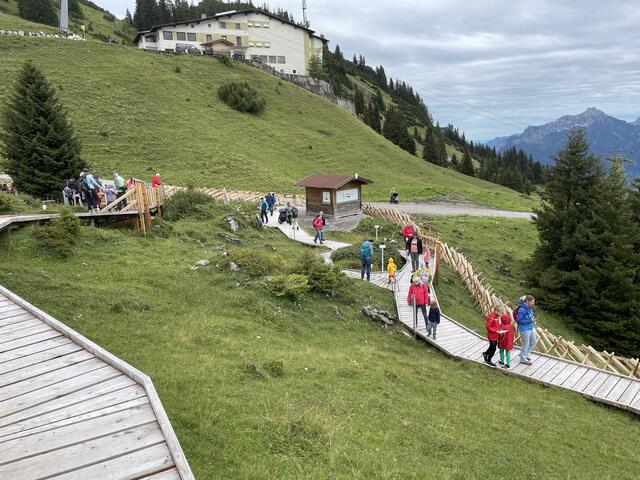 Der Alpengarten war auch ein beliebtes Ziel für zahlreiche Besucher.