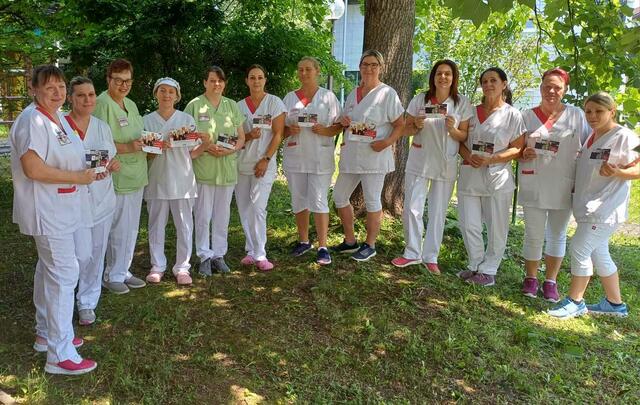 Team  der Volkshilfe Steiermark mit ÖGB Regionalfrauenvorsitzende Sigrid Riegler | Foto: KK