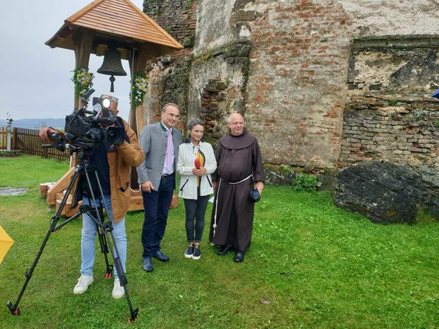 Gilbert Lang, Kristina Buconjic (ORF) und Pater Raphael | Foto: Mag. Katharina Kickinger