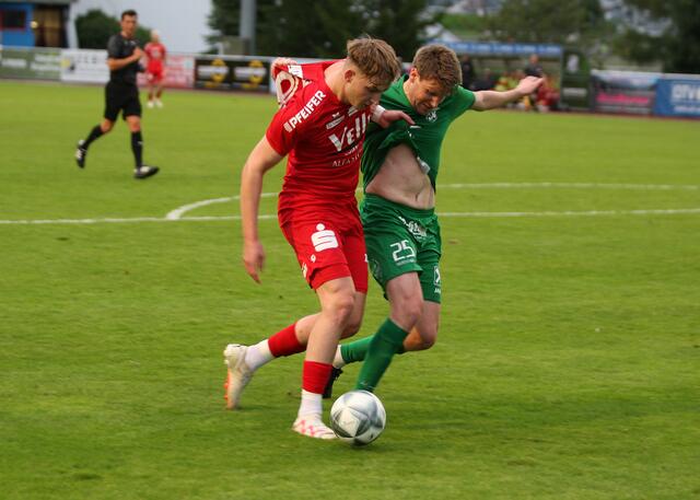 Zwei Tore machte Benjamin Schmiederer in der Reichenau. Gegen Dornbirn wollte der Ball nicht rein. | Foto: sportszene.tirol/Leitner