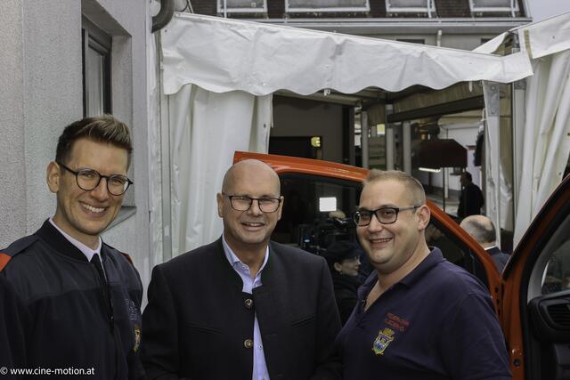 Johannes Hausenberg, Vizebürgermeister Christian Habisohn und Franz Riegler v.l.n.r. | Foto: cinemotion - Ivanek
