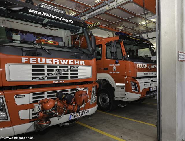 Der Fuhrpark der Freiwilligen Feuerwehr Kledering. | Foto: cinemotion - Ivanek