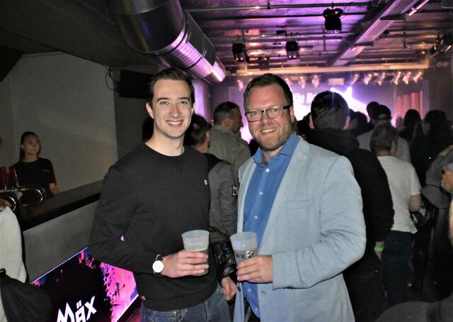 Die beiden Gemeinderäte Clemens Stocker und Robert Pfisterer waren Gäste des Abends. | Foto: Cherelle Marek