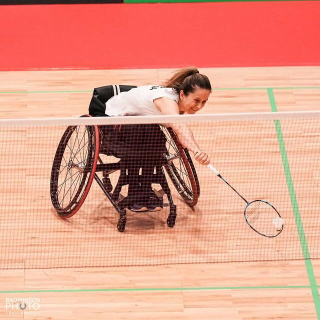 Henriett Koosz vom ASV Pressbaum-Badminton beim 4 Nations Turnier in England | Foto: Badminton Europe