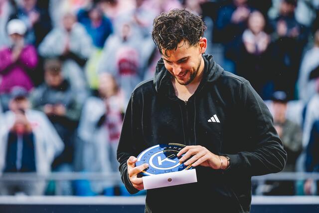 Dominik Thiem: trotz Finalniederlage nicht unglücklich. | Foto: Scheuber