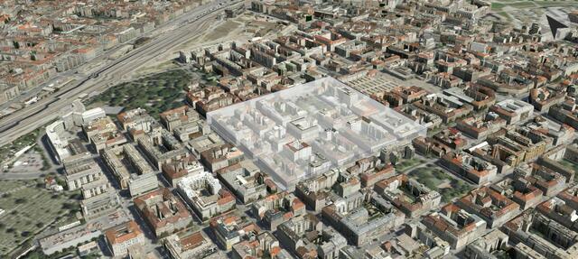 In diesem Bereich von Favoriten entsteht Wiens erstes Supergrätzl. | Foto: MA 19 7 MA 41 / Stadt Wien