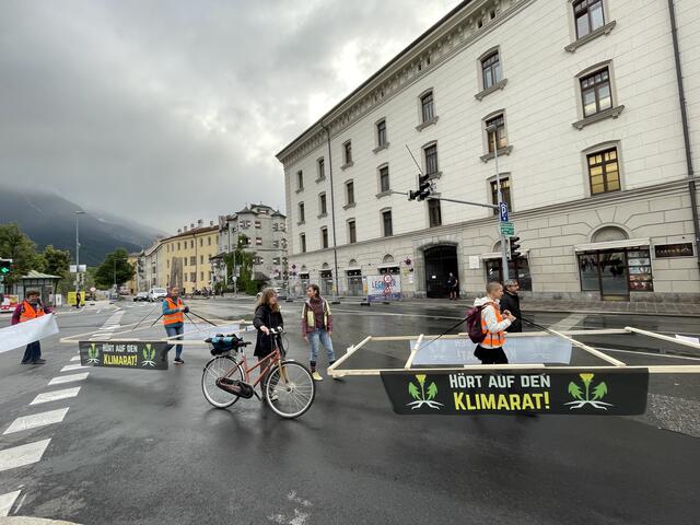 Letzte Generation mit Protestaktion in der Innenstadt. | Foto: Letzte Generation