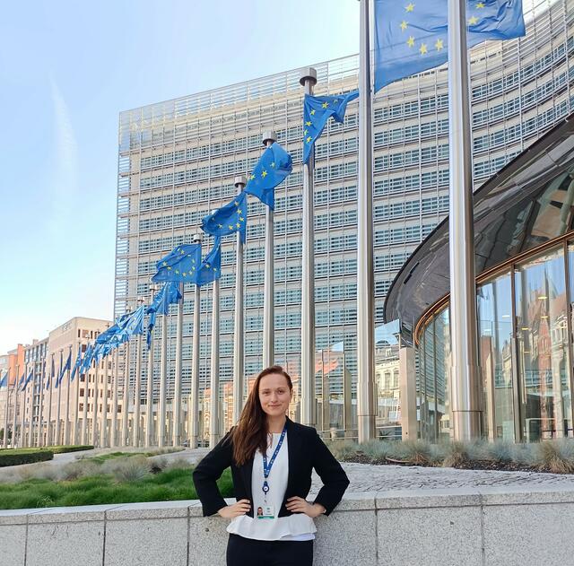Christina Resch absolviert ein Praktikum bei der EU.  | Foto: Christina Resch