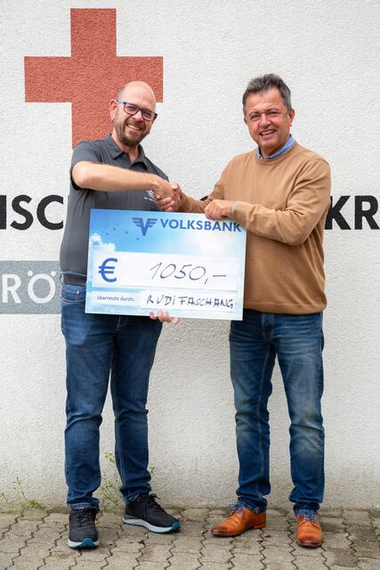 Martin Steinerberger (l.) und Rudolf Faschang. | Foto: OÖRK/Reichinger Manfred