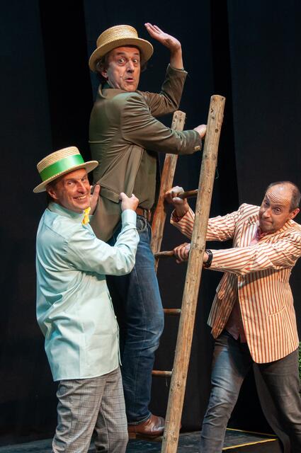 Leopold Dallinger, Georg Kusztrich und Franz Schiefer in »Einen Jux will er sich machen« | Foto: Harald Brutti