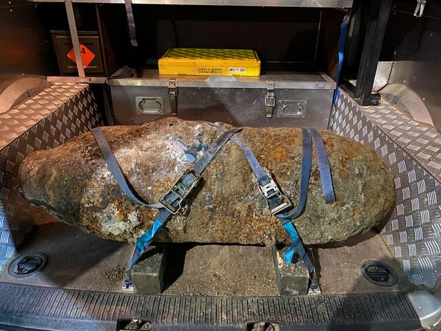 Entschärfung der Bombe im September 2021 in der Leopoldstraße. | Foto: zeitungsfoto.at