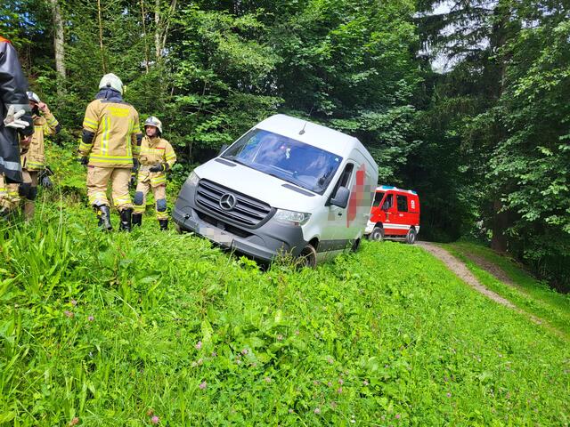 Doppeltes Pech für einen Lenker eines Paketdienstes in Alpbach: Nach einem drohenden Absturz wurden ihm die Kennzeichen abgenommen.  | Foto: ZOOM.Tirol
