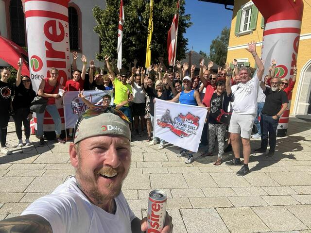 Großer Empfang für Andreas "Rambo" Ropin in Großgmain. | Foto: Ropin