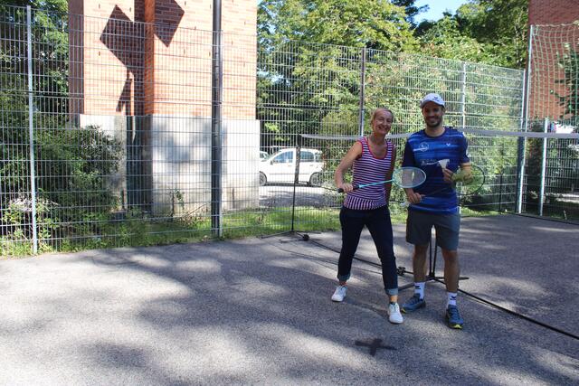 Anna-Theres Teichgräber mit Luka Wraber im Training