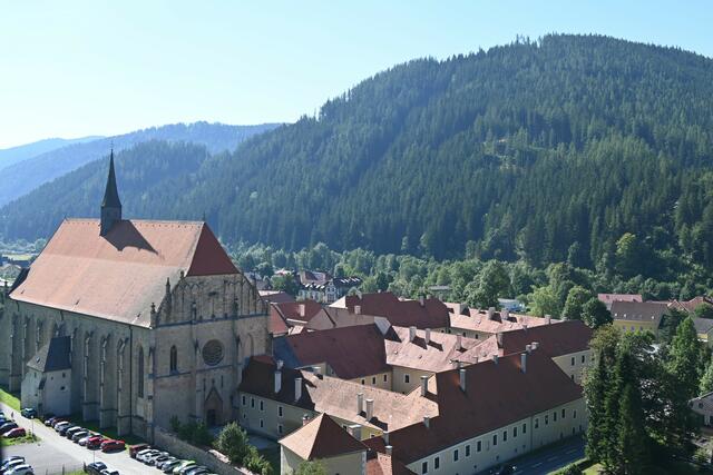 Neuberger Münster , Ausblick vom Kreuz oben