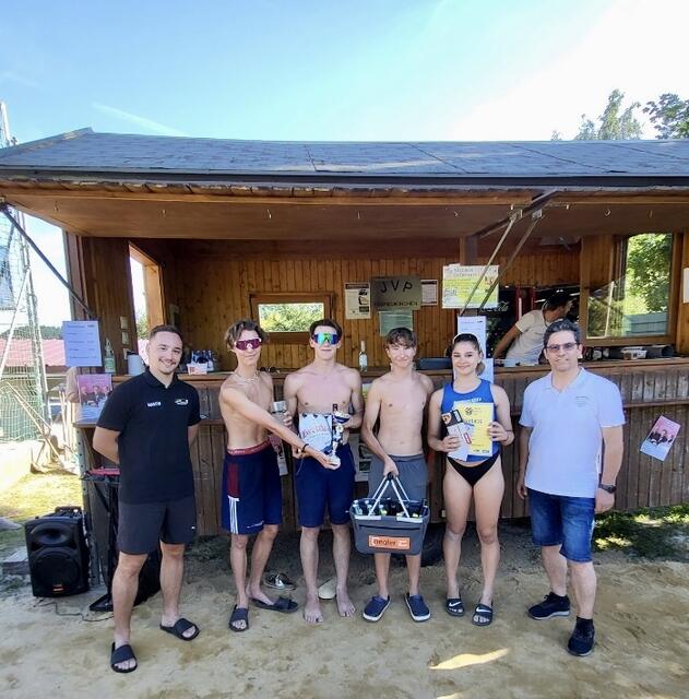 Beach-Volleyball-Veranstaltung der JVP Pabneukirchen. Siegermannschaft 2023.  | Foto: JVP Pabneukirchen
