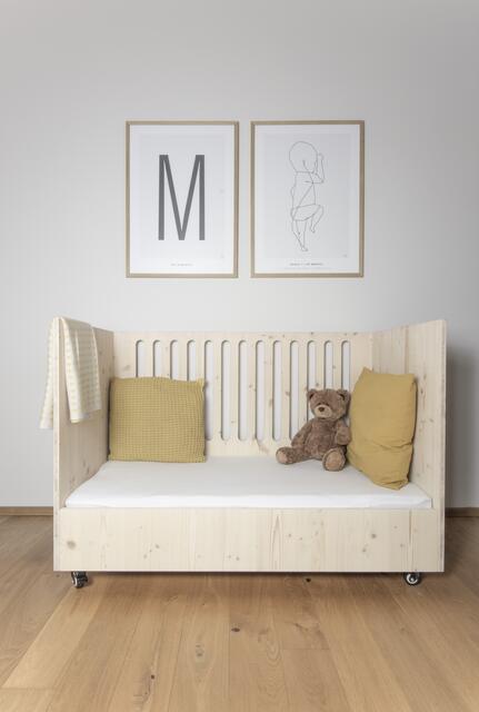 Das später zum Kinderbett oder zur gemütlichen Sitzgelegenheit wird. | Foto: FRAME OG