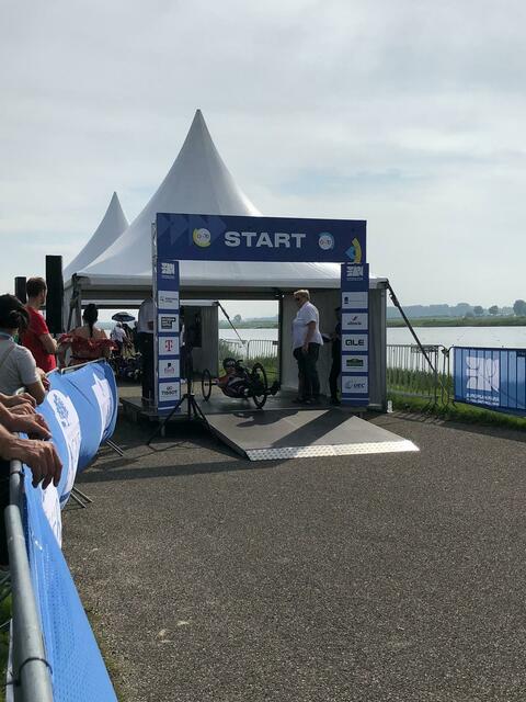 Walter Ablinger fährt beim EM-Einzelzeitfahren in Rotterdam auf Platz 10.