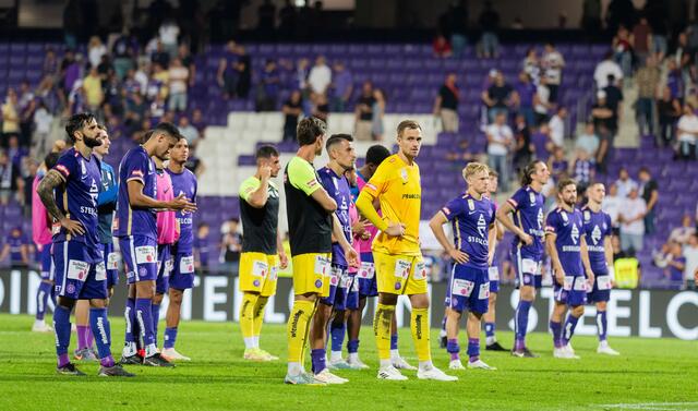 Für die Austria ist die Europacup-Saison nach einem wahren Fußball-Krimi gegen Legia Warschau bitter zu Ende gegangen. | Foto: GEORG HOCHMUTH / APA / picturedesk.com