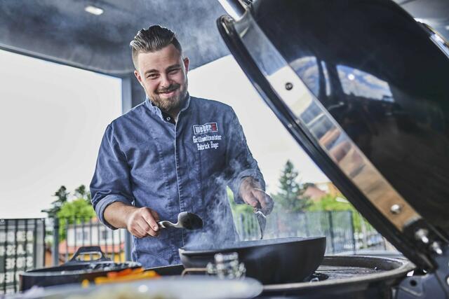 Patrick Bayer wurde beim Grillwettbewerb Barbecue-Weltmeister in der Kategorie "Pulled Pork". | Foto: Stephen Weber
