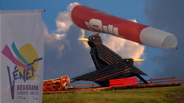 Symbolträchtiges Bild und Beweis dafür, dass im Venet- Areal ausreichend Wind herrscht!  | Foto: © by Ing. Günter Kramarcsik