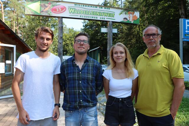 Lukas Strasser, Christian Tschinder, Nina Weberhofer und Alfred Wrulich (v.li.) | Foto: Christopher Polesnig