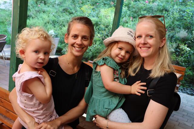 Antonia und Karin Ulrich mit Sophia und Martina Kitz (v.li.) | Foto: Christopher Polesnig