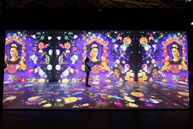 Die Ausstellung in der Marx Halle veranschaulicht eine multimediale Inszenierung von den weltberühmten Werken der mexikanischen Künstlerin Frida Kahlo.  | Foto: Morris Mac Matzen