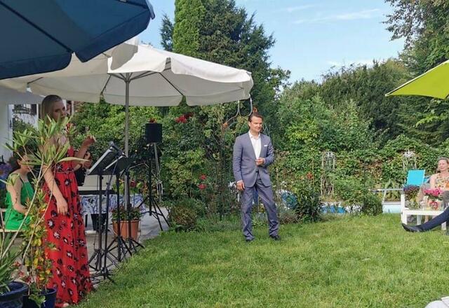 Im Garten von Annette Resch ist viel Platz ... für Musik. | Foto: Resch/Sauerzapf