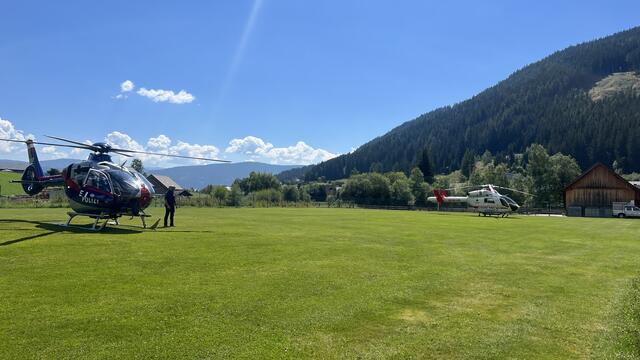 Beim Flugzeug-Sucheinsatz am Montag, 21. August 2023. | Foto: Presse/Öffentlichkeitsarbeit Feuerwehrbezirk Lungau – Thomas Keidel