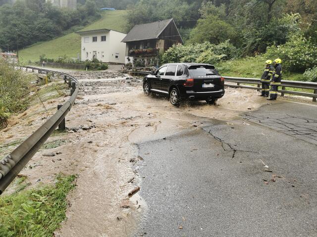 Im Lavanttal kam es nach einem Gewitter zu mehreren Murenabgängen.  | Foto: Georg Bachhiesl