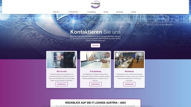 IT Experts Austria ist eine Standorts- und Interessensvertretung zur Stärkung und zum Ausbau des IT-Standortes Steyr. Mit einer Vielzahl von Projekten und Maßnahmen soll das Bewusstsein gefördert und Raum geschaffen werden, um die Region Steyr am Nationalpark zum attraktiven Standort für IT-Firmen und Ausbildungsstätten zu machen. Mitglieder bei IT Experts Austria werden Teil eines Expertenpools aus der Praxis und aus dem Bildungssektor. In den vergangenen Jahren wurden erfolgreich Arbeitgeber und Arbeitnehmer vernetzt, etwa beim IT-Speed Dating. Schülerinnen und Schüler wurden mit dem IT Experts-Filmprojekt „IT ist cool“ für die IT begeistert. Beim Bildungsgipfel wurden Lehrende über die vielfältigen Karrieremöglichkeiten in der IT informiert. Weitere Projekte sind etwa die IT-Lounge, der IT-Run, die Himbeerakademie, die IT Experts Workshops sowie die enge Zusammenarbeit mit Ausbildungsstätten.  | Foto: IT Experts Austria