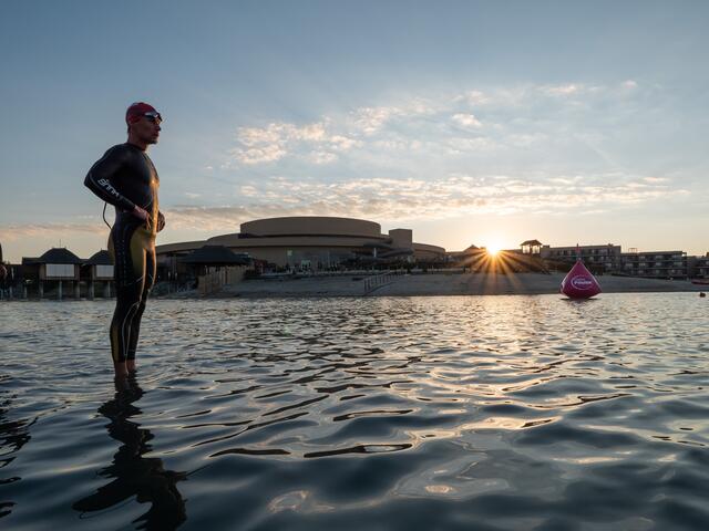 Im Zuge des 36. Austria Triathlon findet heuer ein Kindersportfest in der St. Martins Therme in Frauenkirchen statt. | Foto: Austria Triathlon Podersdorf