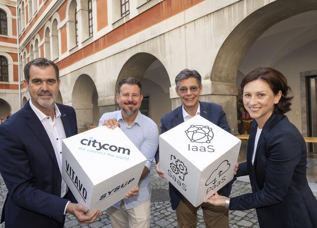 Mit der neuen Zusammenarbeit der drei steirischen bieten sie Software, Infrastruktur, Plattform sowie als Service, aus einer Hand an. | Foto: Lunghammer