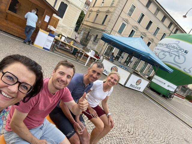 Geschafft - und in Vittorio Veneto war endlich auch Zeit für ein Selfie! | Foto: privat