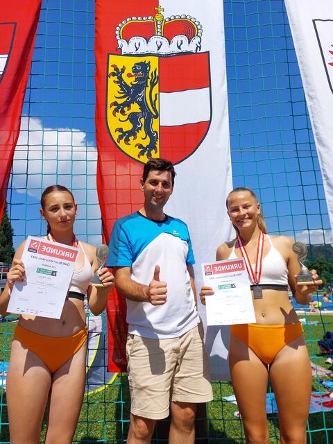 Pia Brunner, Trainer Peter Fankhauser und Helene Prokesch. | Foto: Foto: Fankhauser