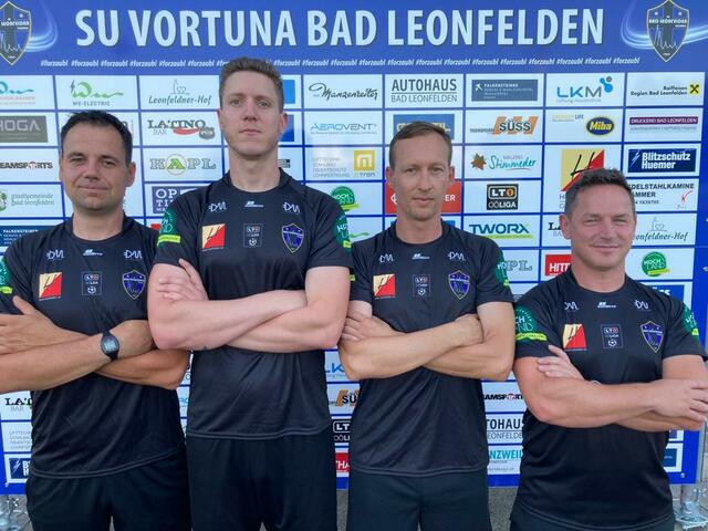 Von links: Daniel Hager, Matyas Csapo, Robert Lenz, Dominik Mach | Foto: SU Vortuna Bad Leonfelden