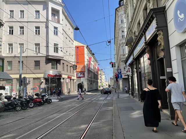Die Josefstädter Straße ist im achten Bezirk.  | Foto: Miriam Al Kafur
