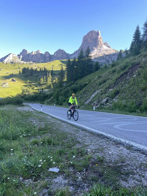 Aufstieg zum Passo Giau - und auch hier war die beeindruckende Landschaft gegenwärtig. | Foto: privat