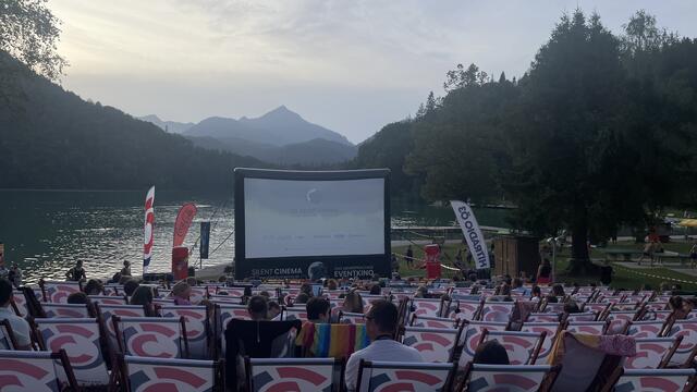 Der Hechtsee bot eine besondere Kulisse.  | Foto: Standortmarketing Kufstein