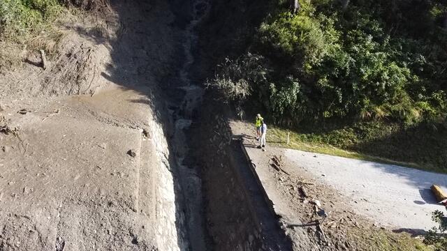 BBA Lienz und Straßenmeisterei waren am Freitag zur Lagebegutachtung vor Ort. | Foto: Land Tirol/BBA Lienz