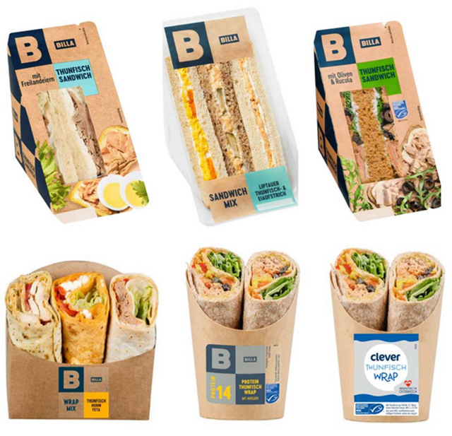Kleine spitze Grätenstücke in Wraps und Sandwiches | Foto: BILLA