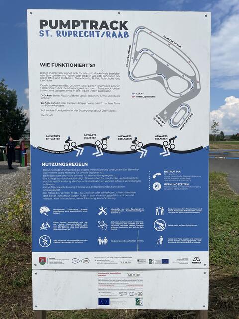 Info Tafel am Pumptrack | Foto: RMSt