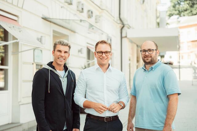 Business Angel und Investor Florian Gschwandtner, talents+company-Gründer Mario Derntl und Fabian Dopler. | Foto: Filip Kufner