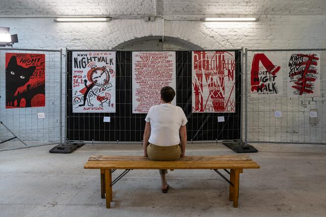Erstmals wurde alle Plakate des Gürtel Nightwalk gezeigt. | Foto: M.Nachtschstt