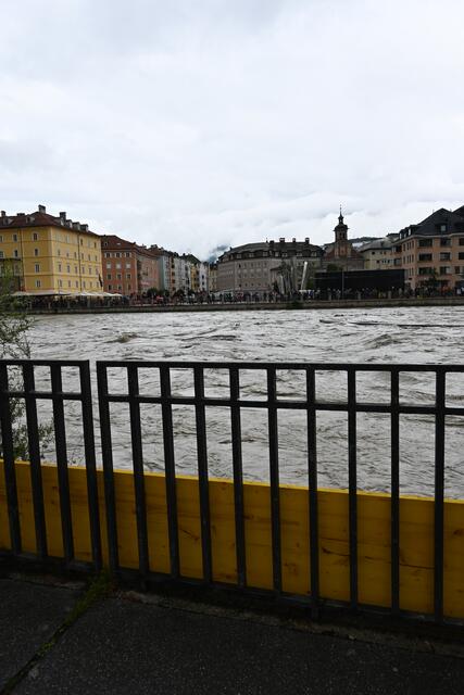 Der Pegel in Innsbruck am späten Nachmittag. | Foto: Königer