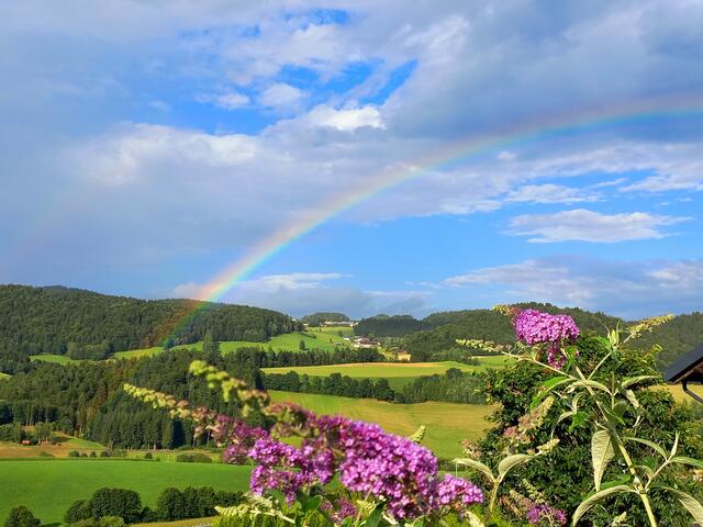 Regenbogen über Weixelbaum