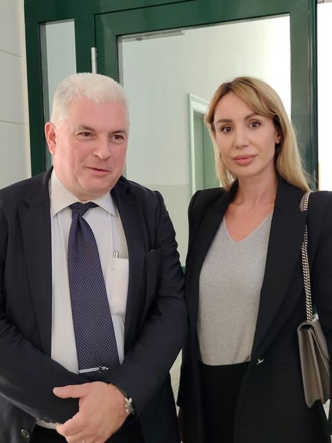 Verteidigerduo Christian Haas und Silviya Nikolova. | Foto: Ilse Probst