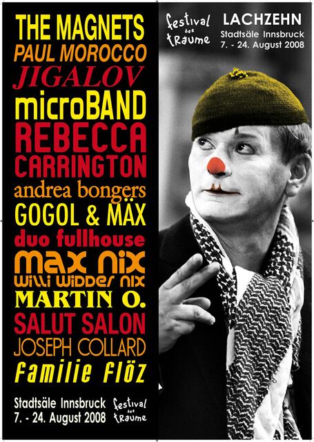 Mario Tonini † als Testimonial auf einem FdT Plakat von 2008. | Foto: Festival der Träume