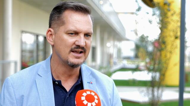 Im großen Sommerinterview spricht Bezirkschef Marcus Franz über das Neue Landgut, das Supergrätzl und den Radwegausbau. | Foto: Maximilian Spitzauer/RMW